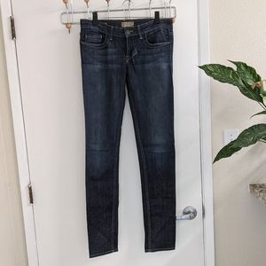William Rast long inseam dark-wash skinny jeans